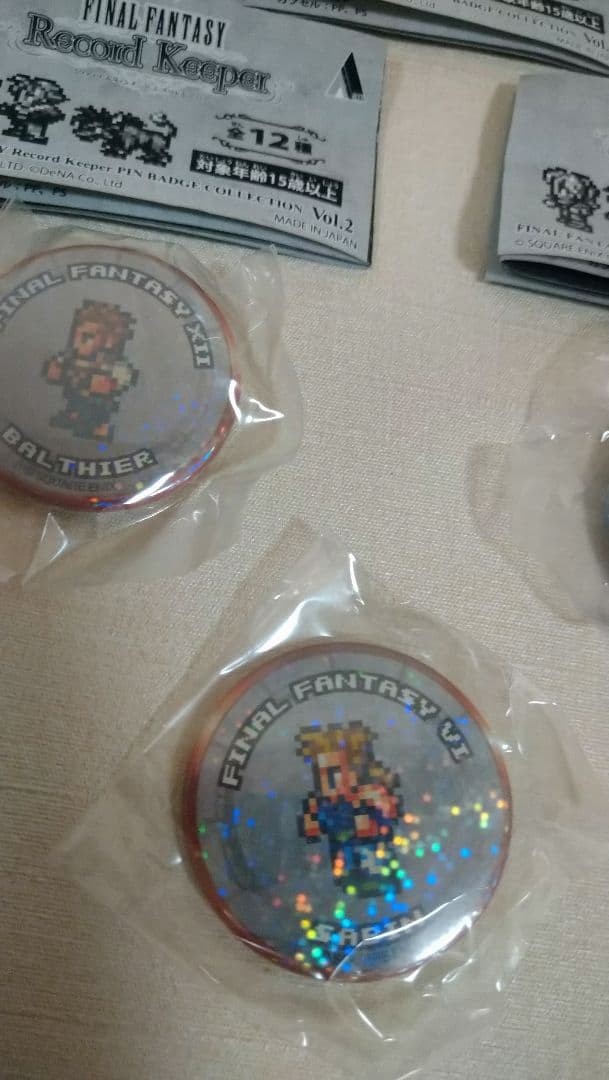 レコードキーパー　缶バッジ　ホロ　SABIN　　HOPE　BALTHIER