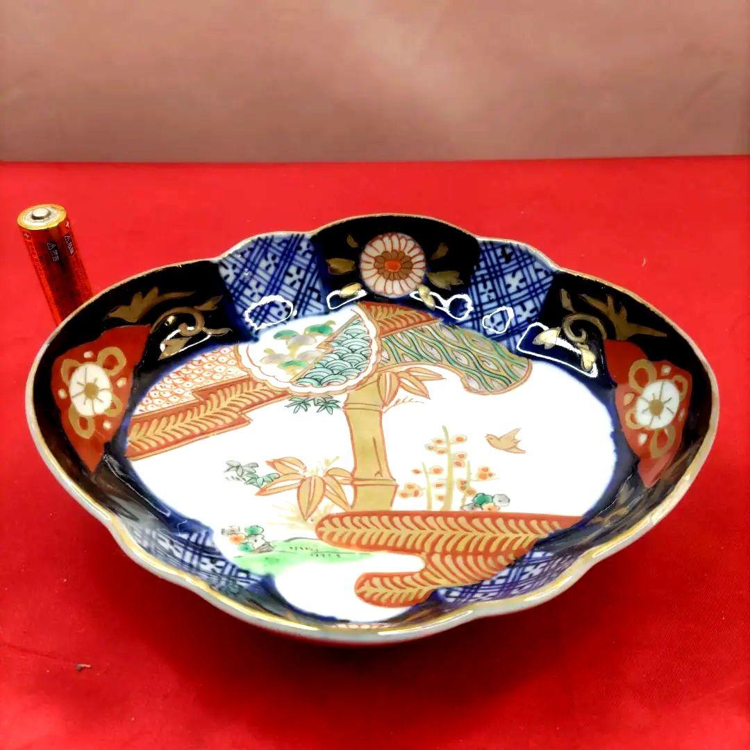 有田焼　伊万里焼　金彩　色絵　小皿　舟皿　長角皿　刺し身皿　5客セット