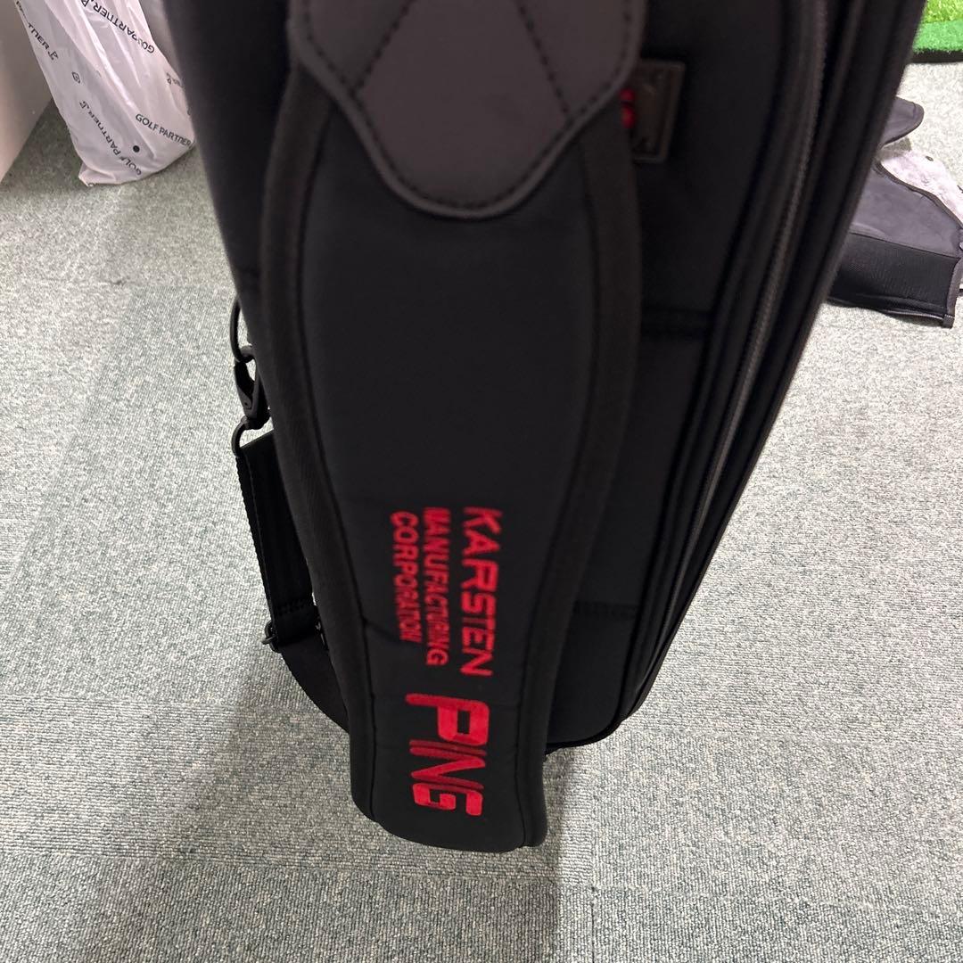 PING Karsten ブラックゴルフバッグ