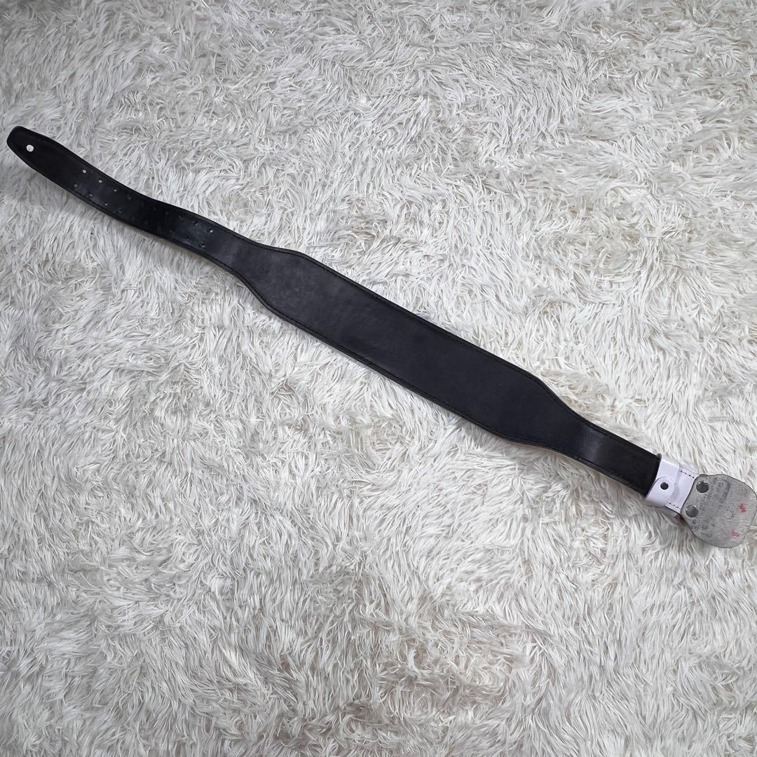 良品 クリオ CHRIO ベルト 白 レザー 肉厚 トレーニング ウエイト