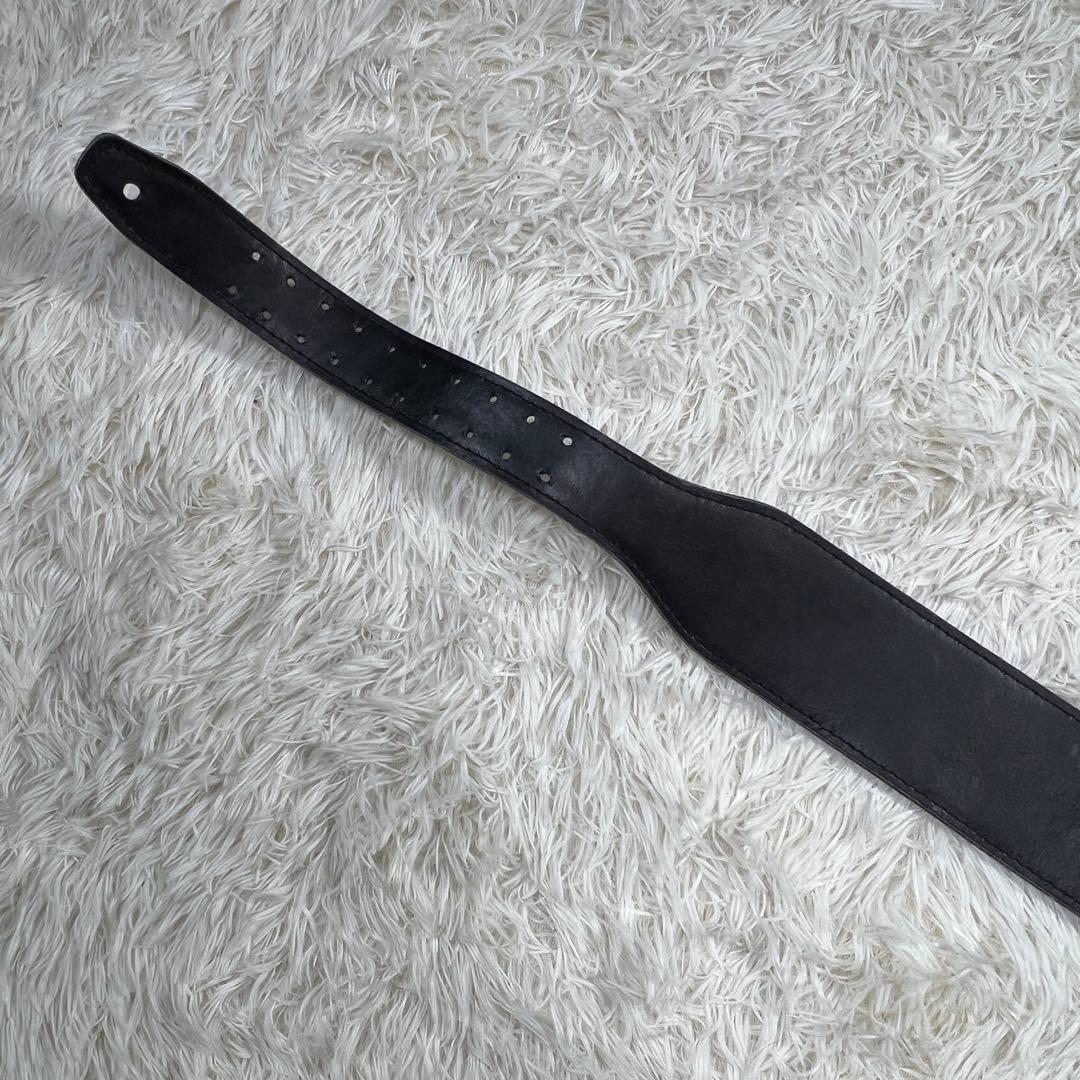 良品 クリオ CHRIO ベルト 白 レザー 肉厚 トレーニング ウエイト
