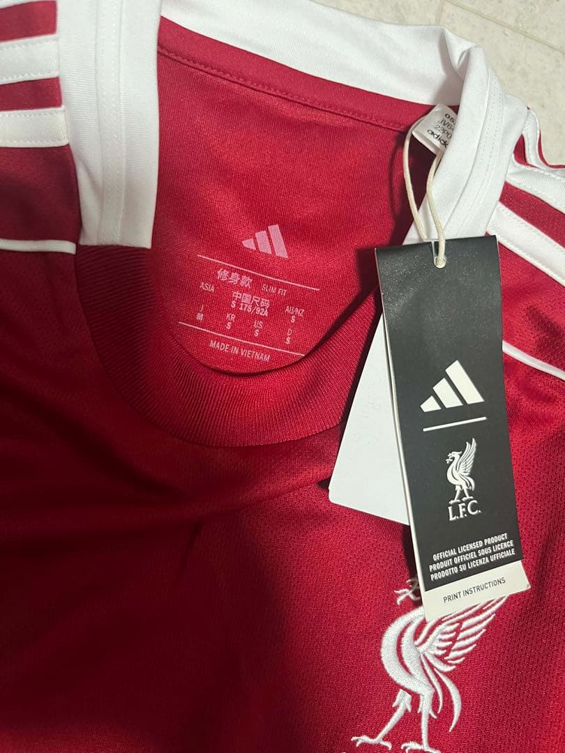 Liverpool FC アウェイシャツ adidas レッド　ユニフォーム