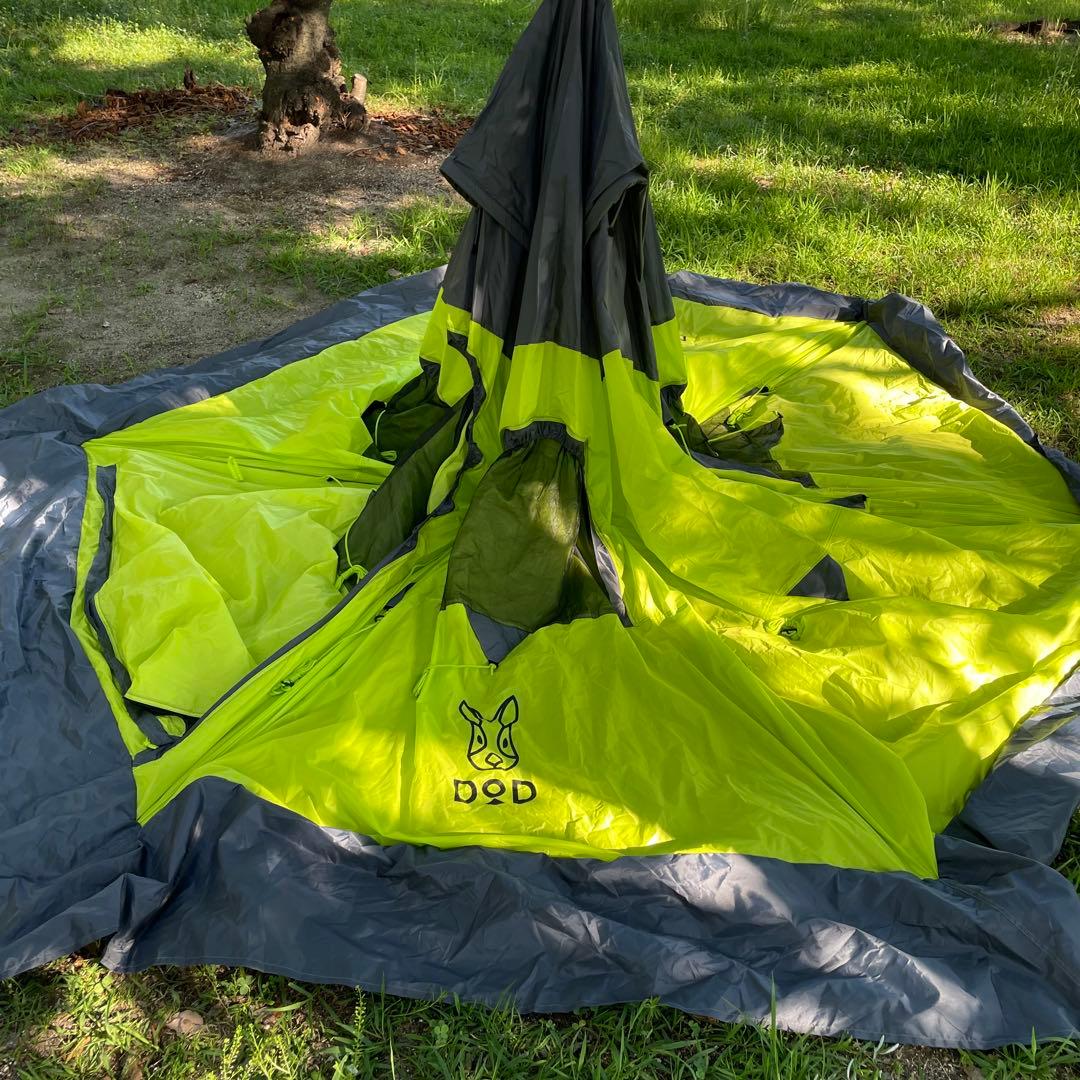 【1回のみ使用】　完品　DOD ワンタッチテント　fishing ワカサギテント