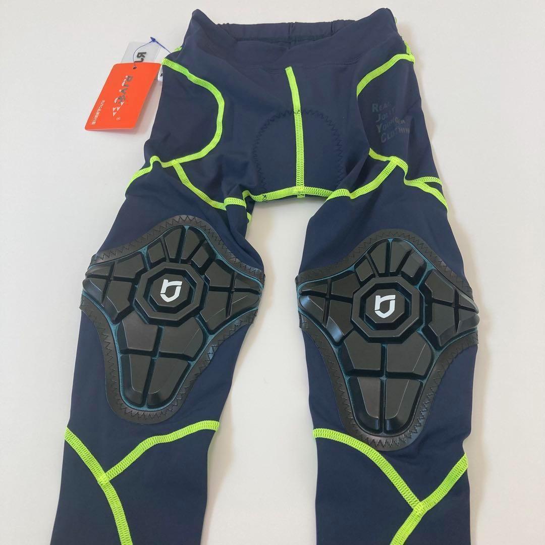 【新品】サイクルパンツ XL ネイビー×グリーン ランバイク ストライダー