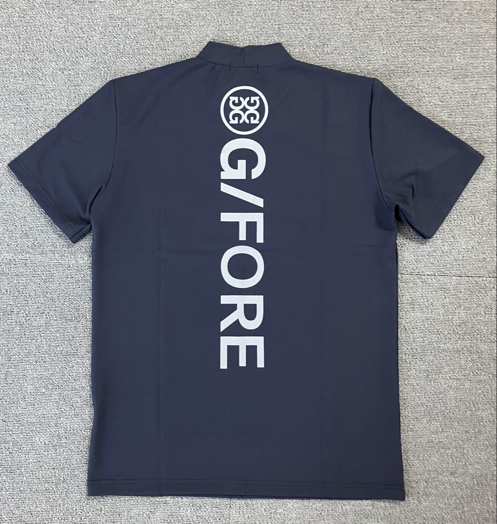 G/FORE ジーフォア Mサイズ モックネックT-シャツ ネイビー