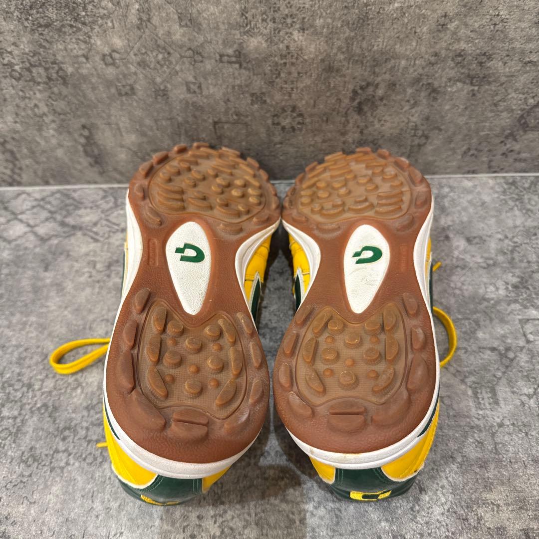 【美品】Desporte フットサルシューズ イエロー/グリーン26.5cm