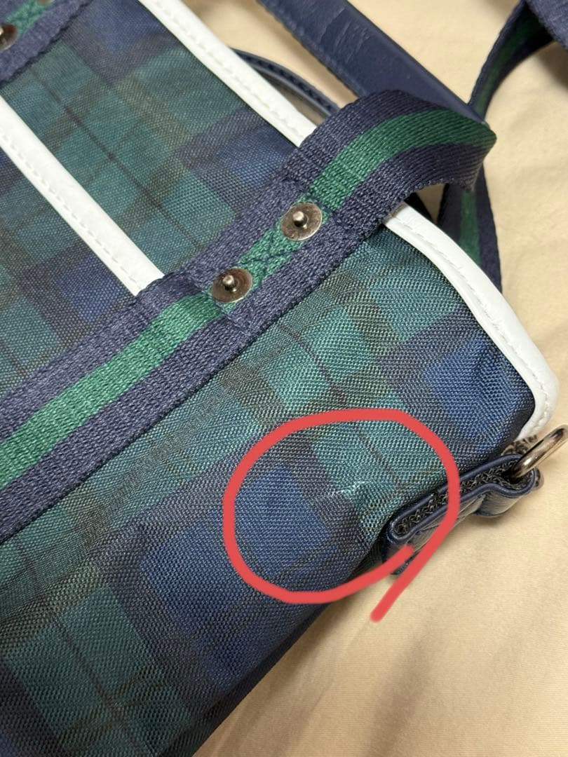 Ralph Lauren POLO GOLF カートバッグ　チェック　2WAY