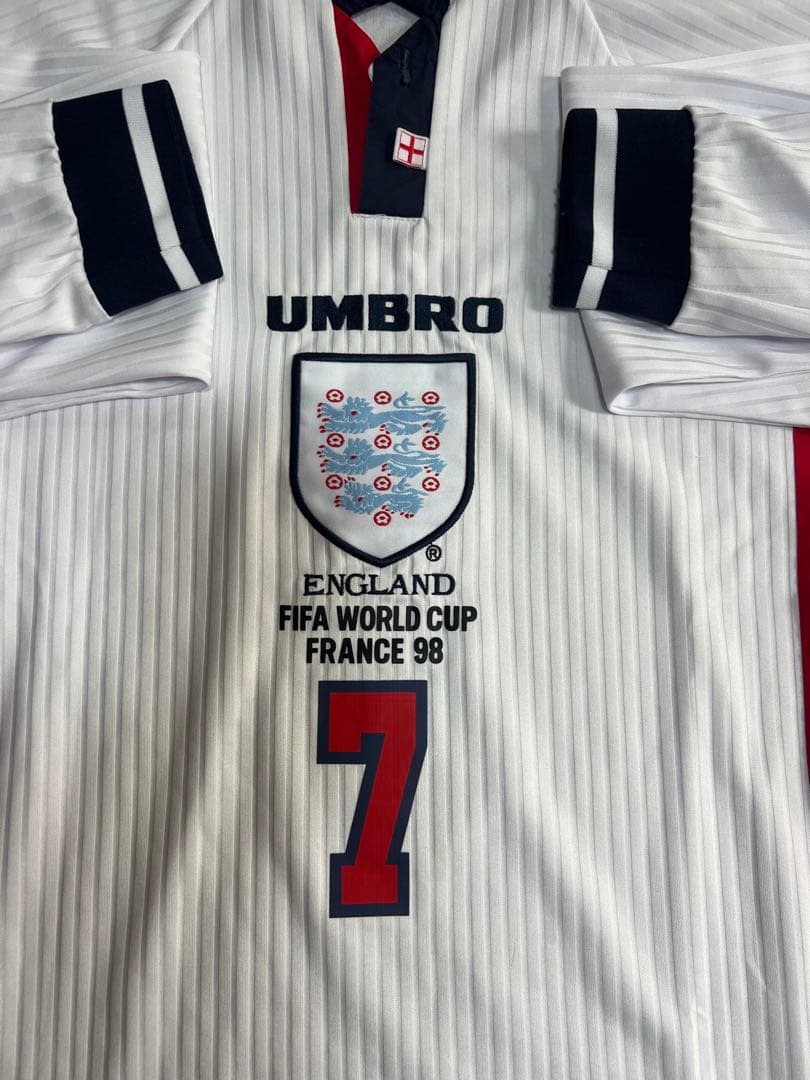 UMBRO イングランド 1998 ベッカム 7 長袖シャツ