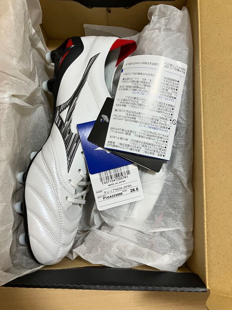 【ミズノ】モレリアNEO4 JAPAN サッカー　スパイク　26.0cm