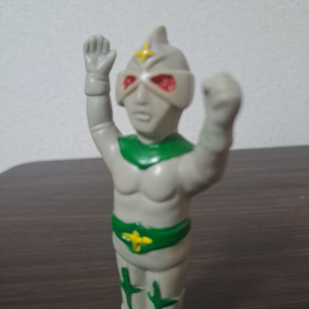 ミラーマン　ソフビ　ジャンボ指人形　大里玩具　当時
