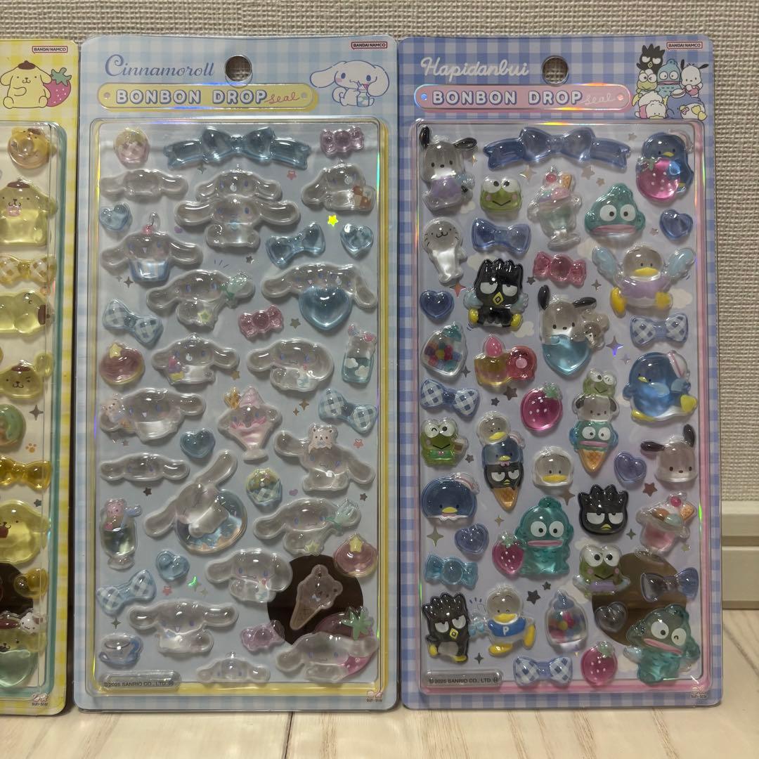 【正規品】サンリオ ボンボンドロップシール4枚セット