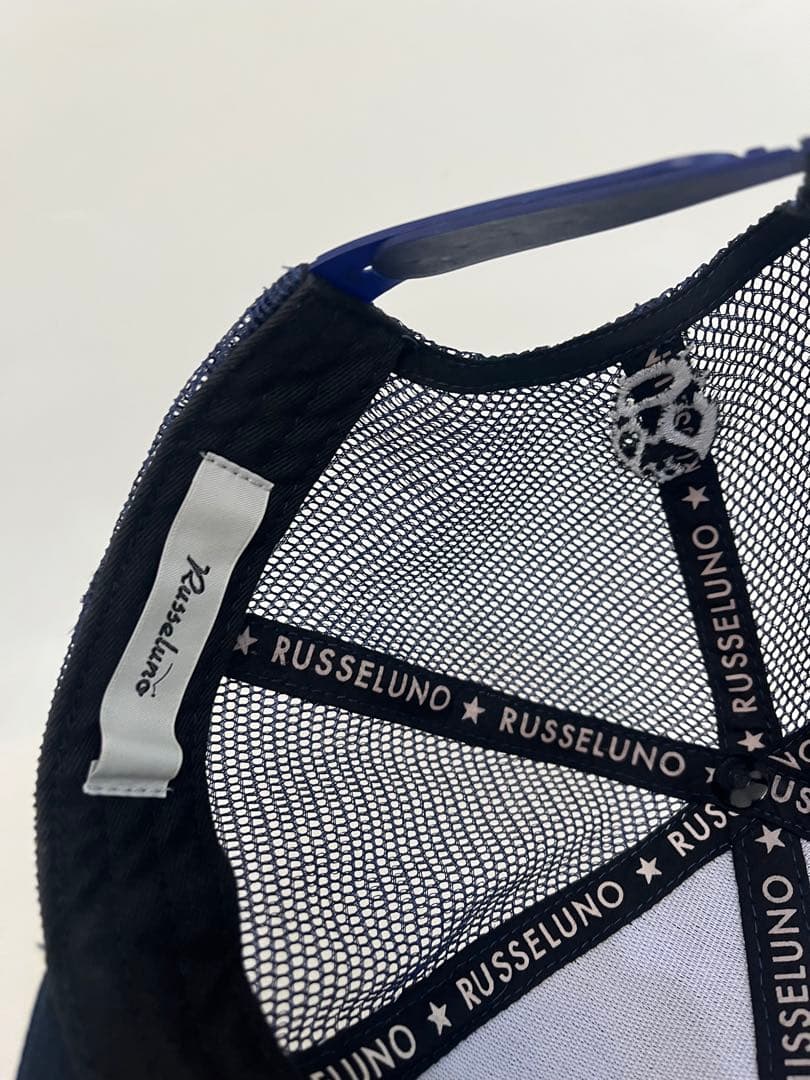 【Russeluno】ネイビー メッシュキャップ スポーツ　ゴルフ