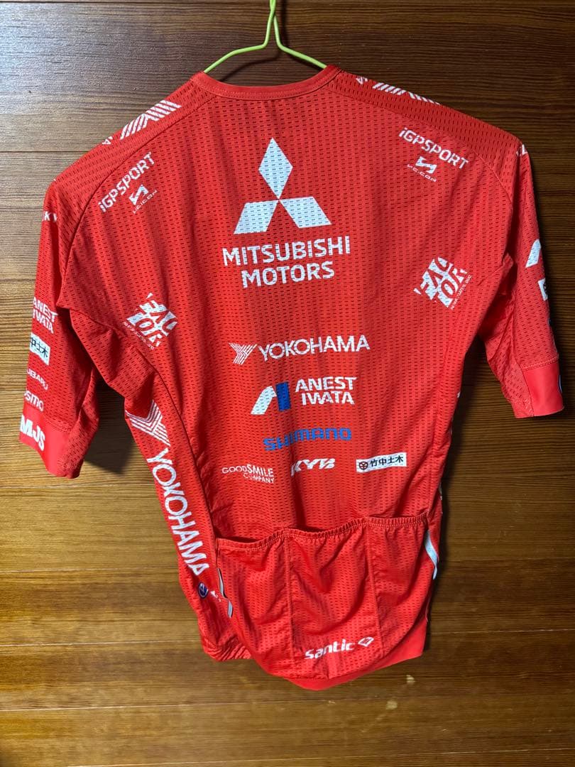 ぬ*ん様 MITSUBISHI team UKYOサイクルジャージ 選手支給品