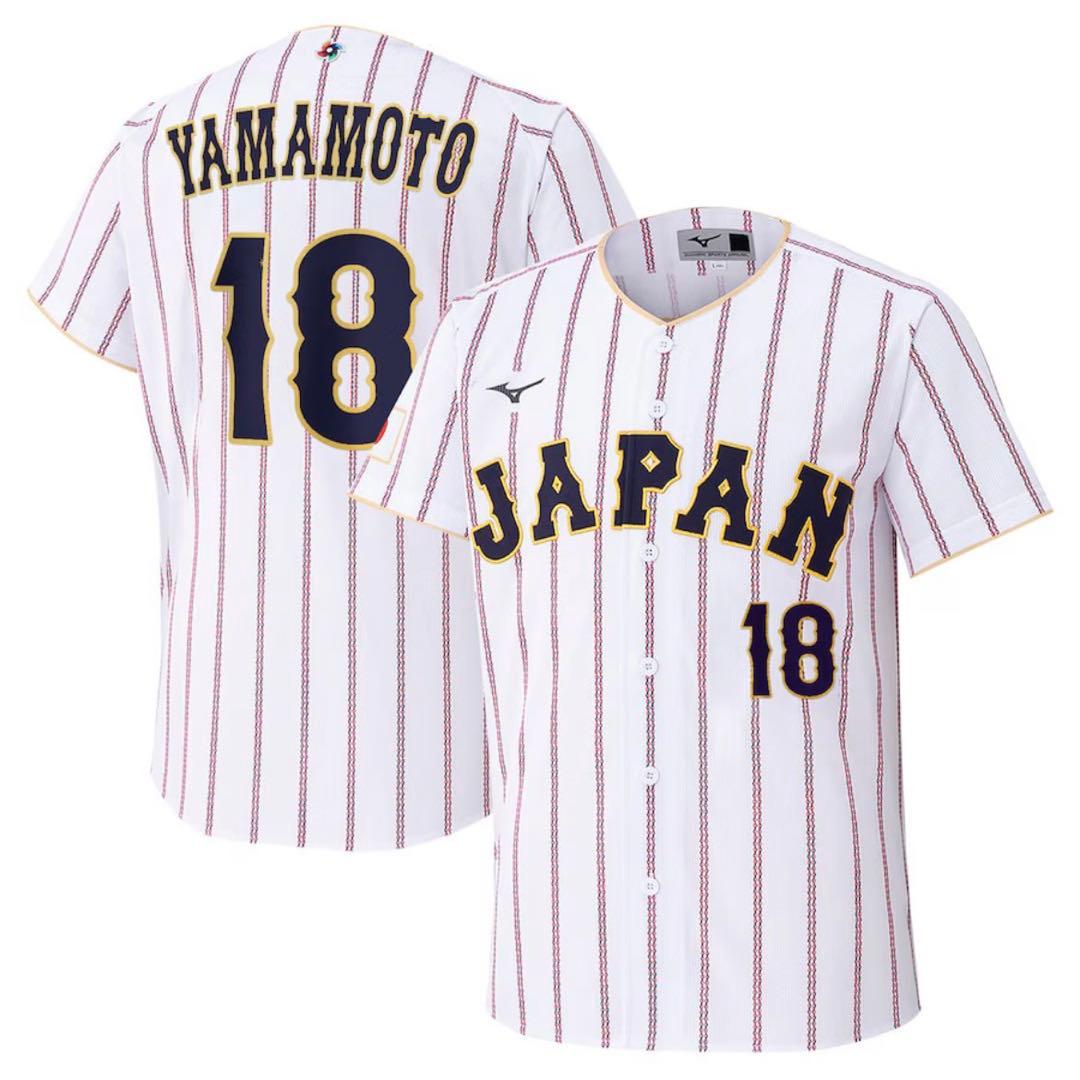 WBC ワールドベースボールクラシック2026 山本由伸 ホームユニフォームL