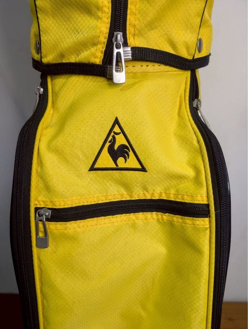 #iy le coq sportif ゴルフバッグ イエロー フード付き