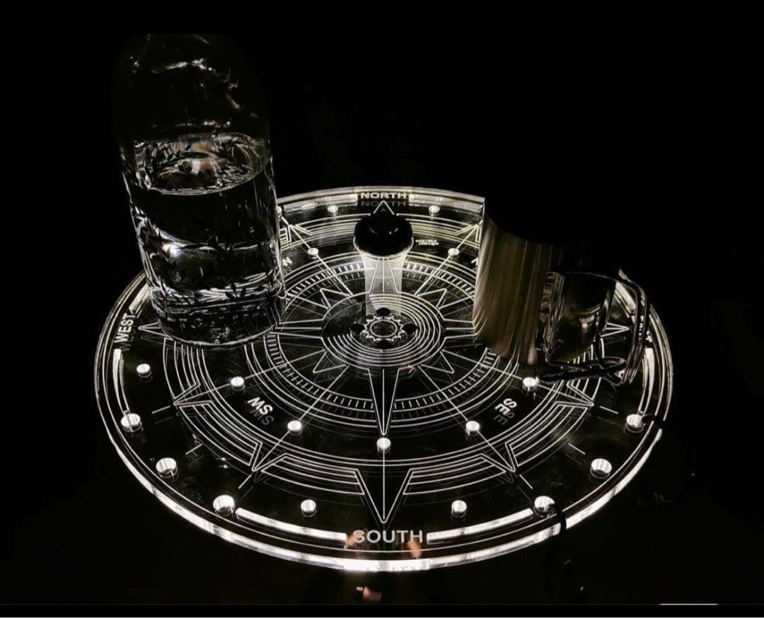 アクリル天板テーブル　收纳付き　IGT天板　ゴールゼロ使用可能