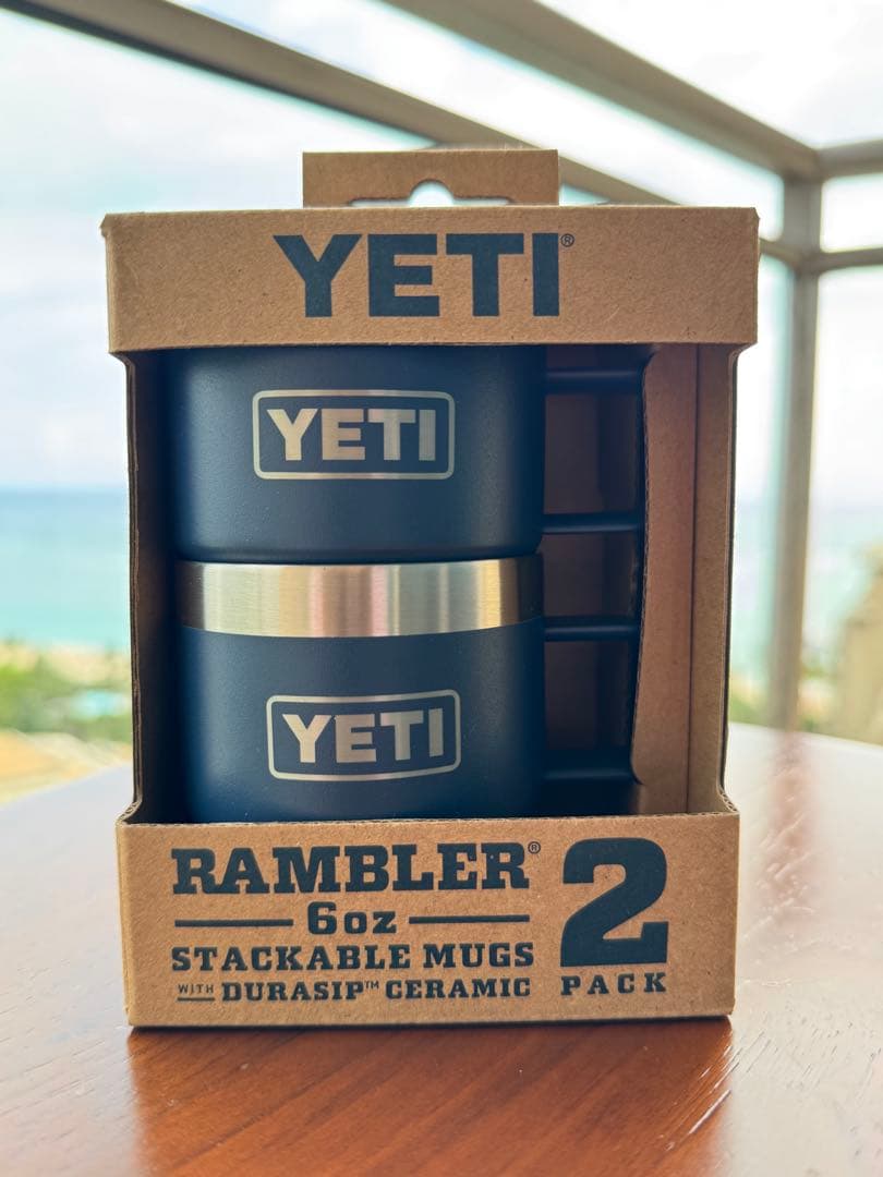 新品　YETI RAMBLER 6oz スタッキングマグ2pack ネイビー