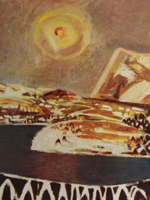 小糸源太郎、【大雪】、新品高級額 額装付、年代物・希少画集画、状態良好
