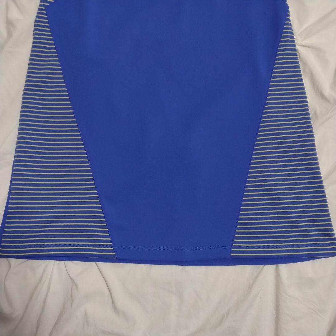 【美品 サイズL】デサント ワンピース ミニスカート ノースリーブ ゴルフウェア