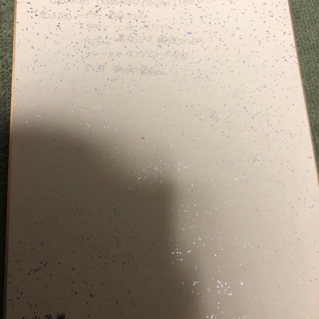 中山美穂直筆サインミニ色紙