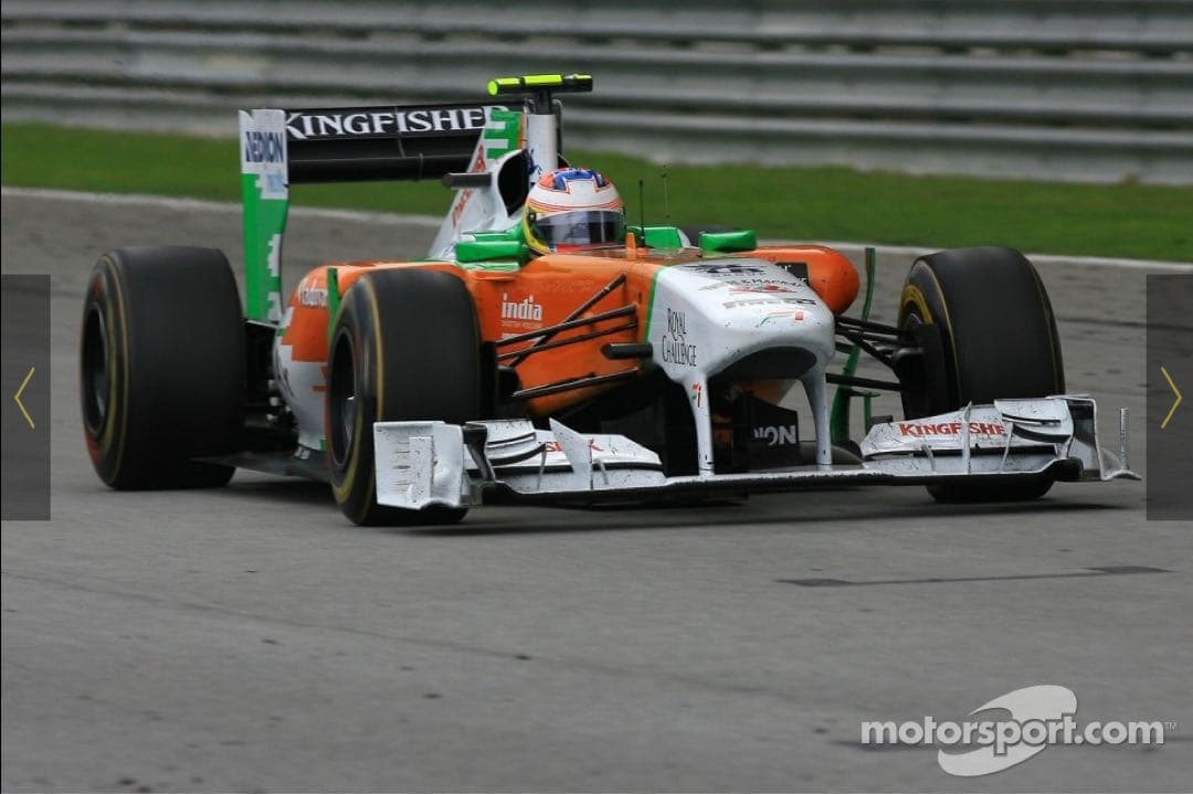 F1 Force India 2011 ポールディレスタ直筆サイン入り1/43