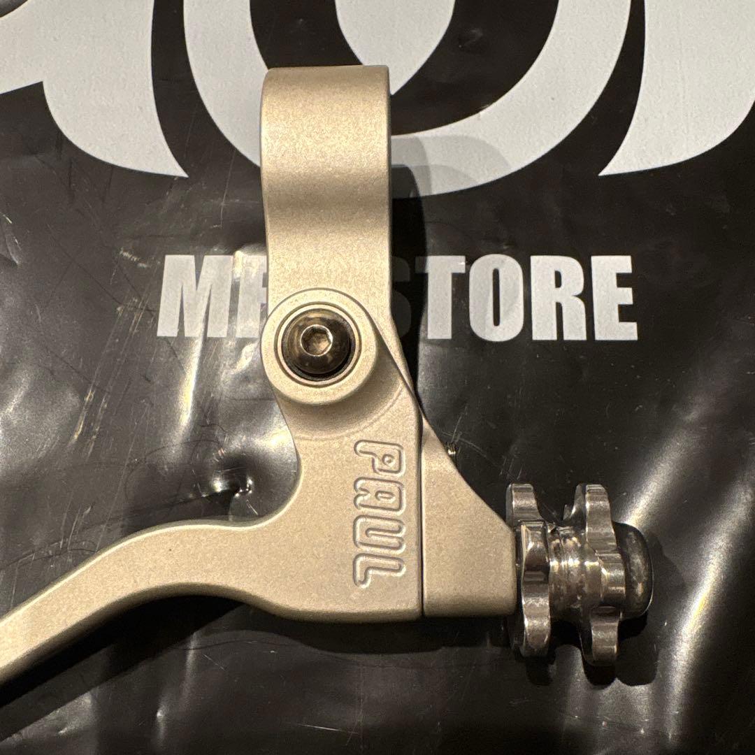 Paul ブレーキレバー 右のみ　シルバー 22.2mm ピスト　fgfs