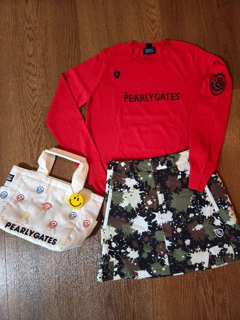 【超美品】PEARLY GATES カモフラージュ スカート