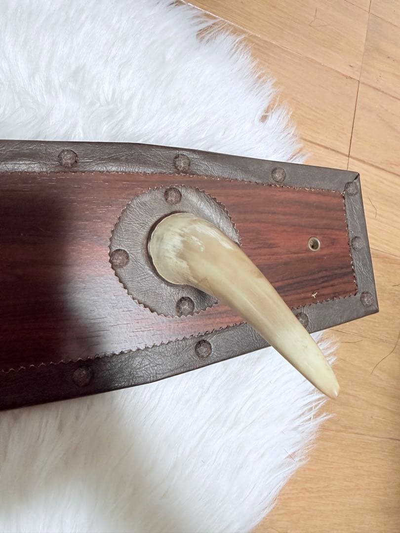 ヴィンテージ 天然ホーン 壁掛けオブジェ（本物）