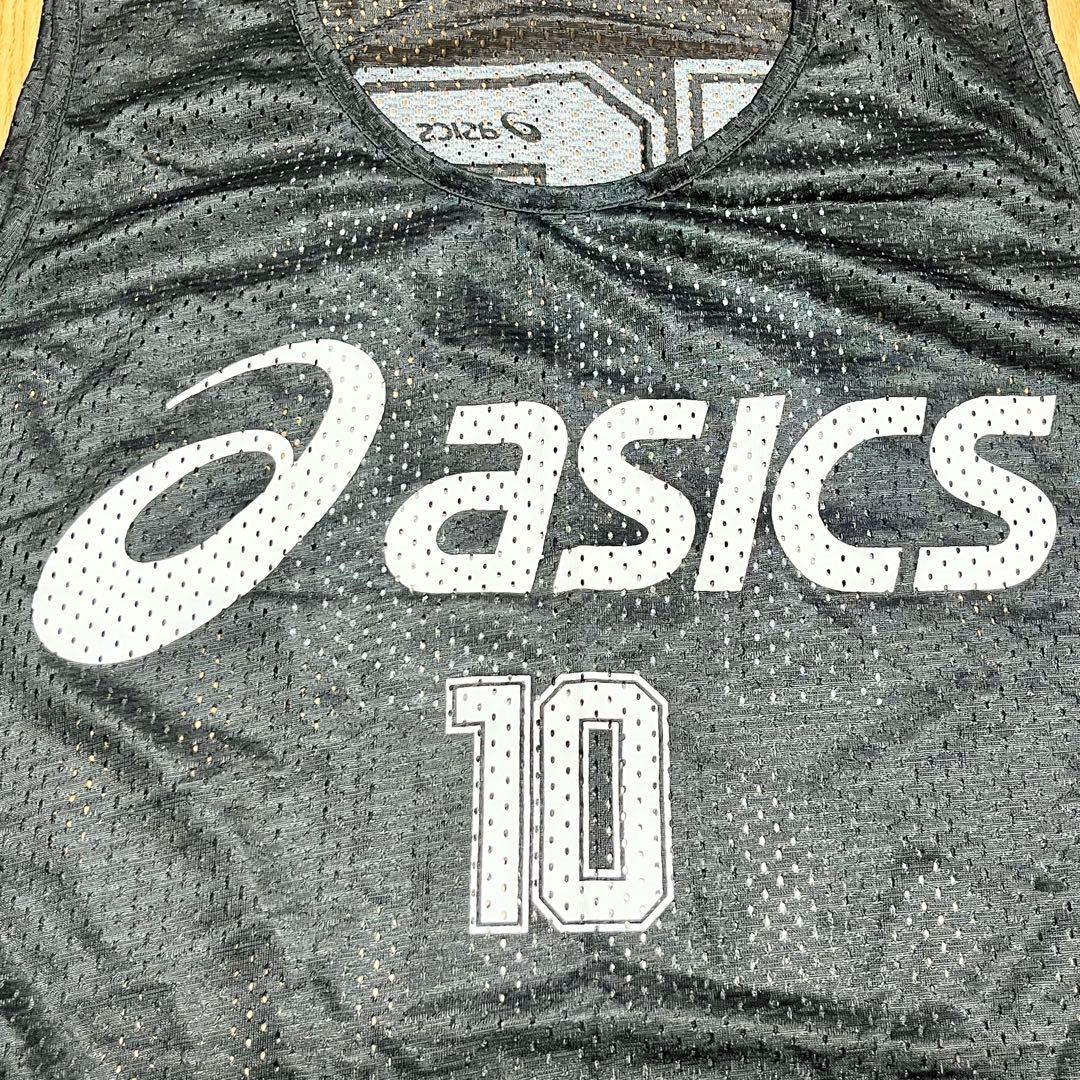 asics ビブス　9枚セット　フリーサイズ　黒　収納袋付き
