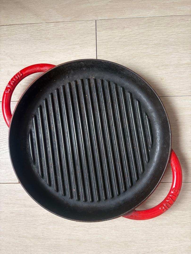 ストウブ staub ピュアグリル 26cm チェリー中古