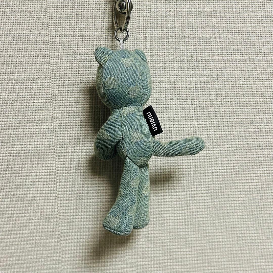 ヌビアン ピヨン デニムキーホルダー