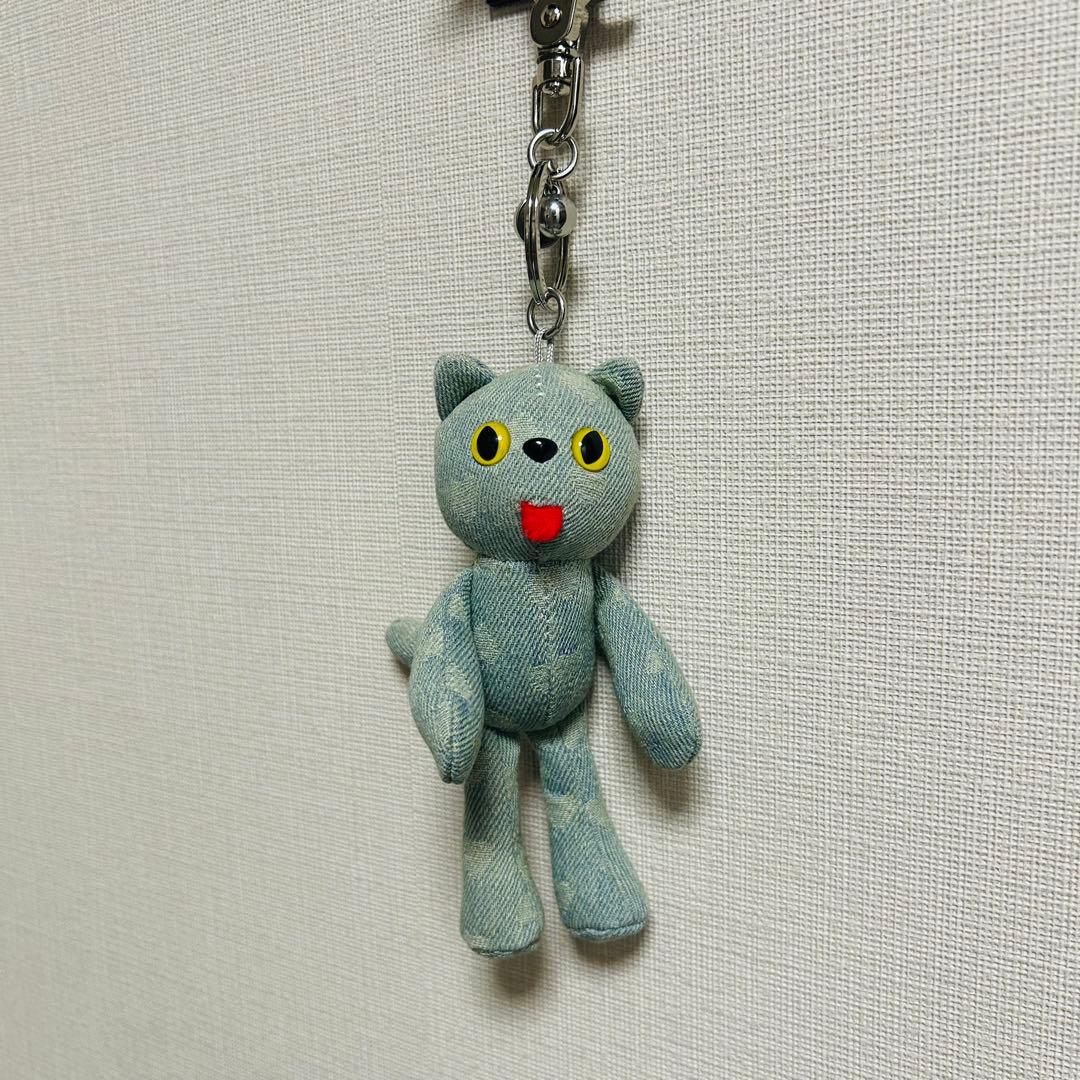 ヌビアン ピヨン デニムキーホルダー