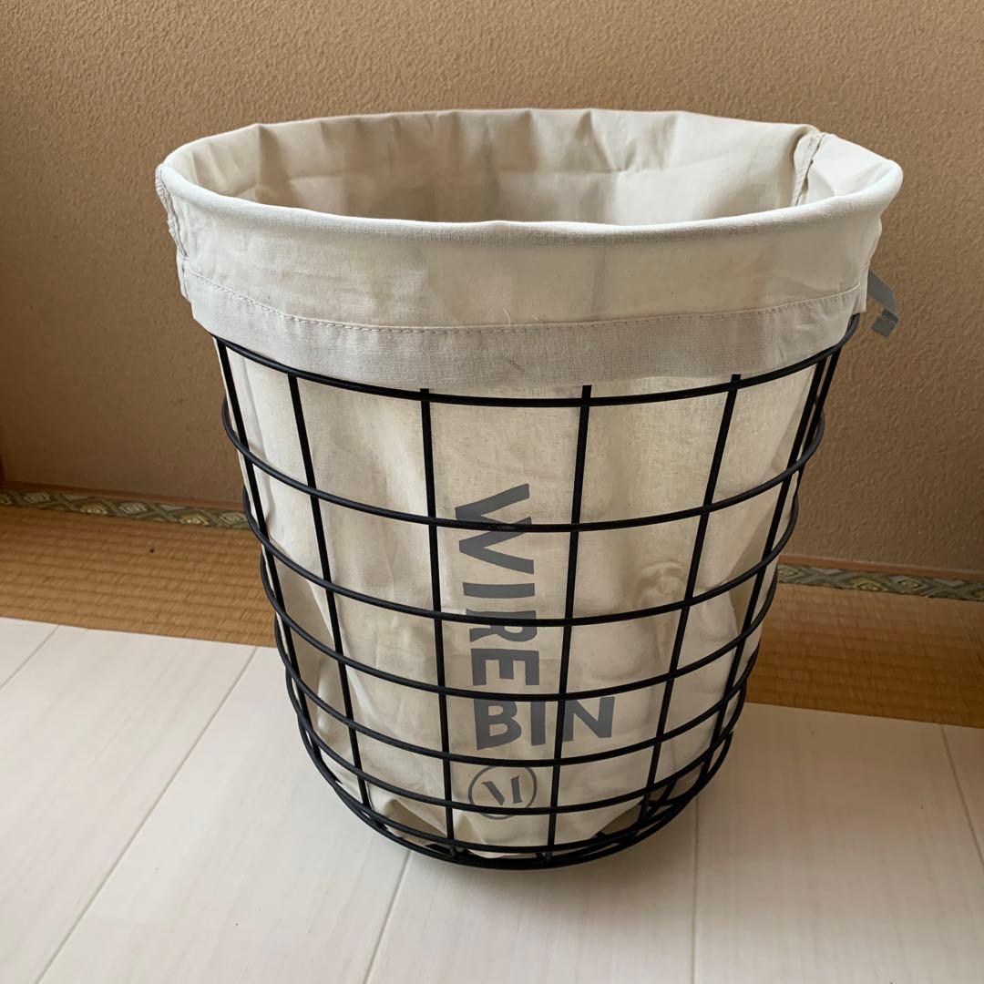 メニュー MENU Wire Bin ワイヤービン ワイヤーバスケット　黒
