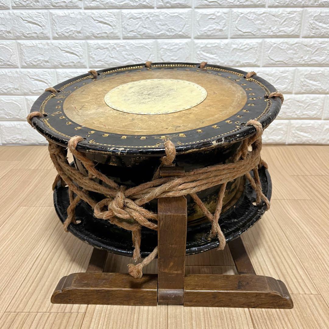 伝統芸能 和太鼓 締太鼓 打楽器 和楽器 練習 祭り 架台 バチ付き