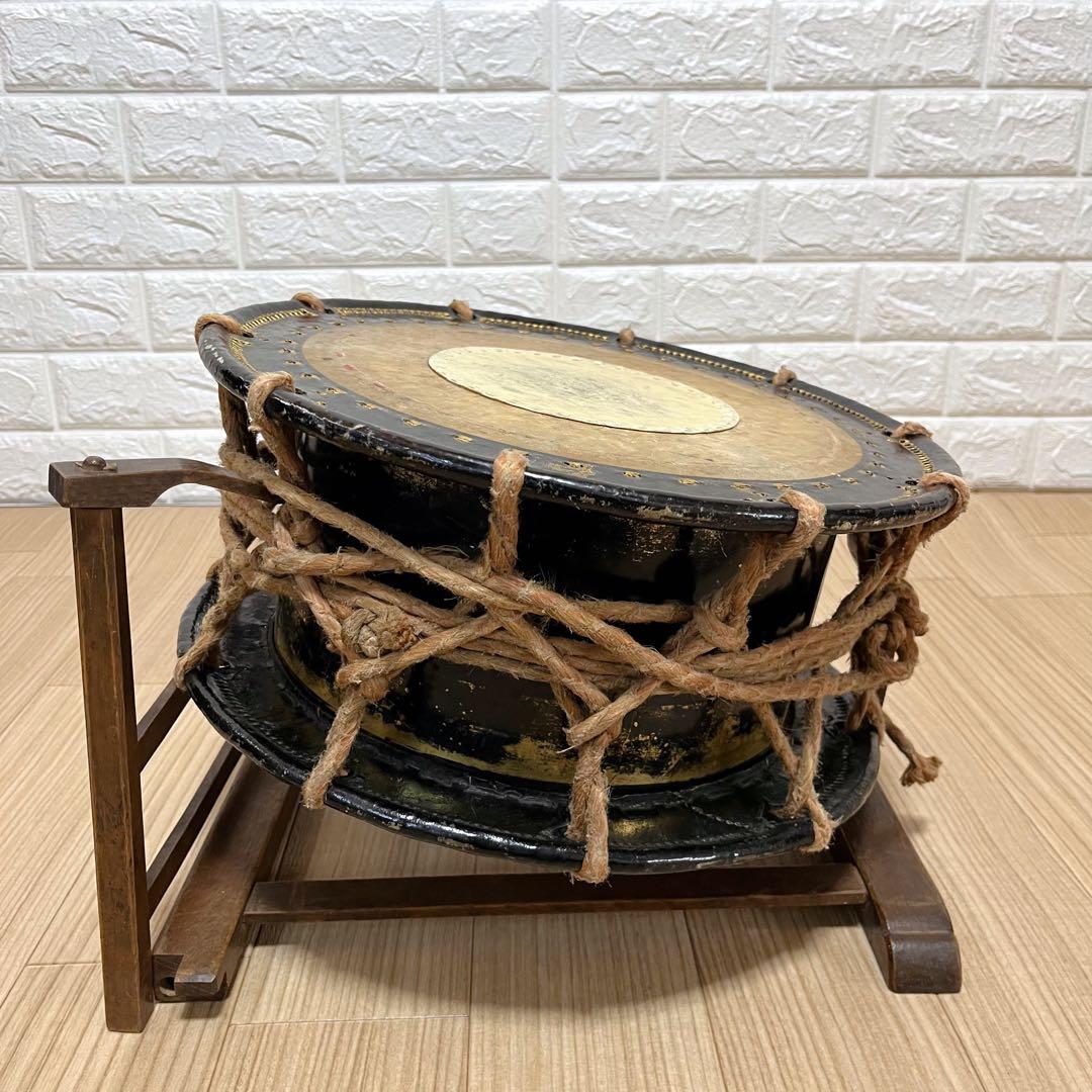 伝統芸能 和太鼓 締太鼓 打楽器 和楽器 練習 祭り 架台 バチ付き