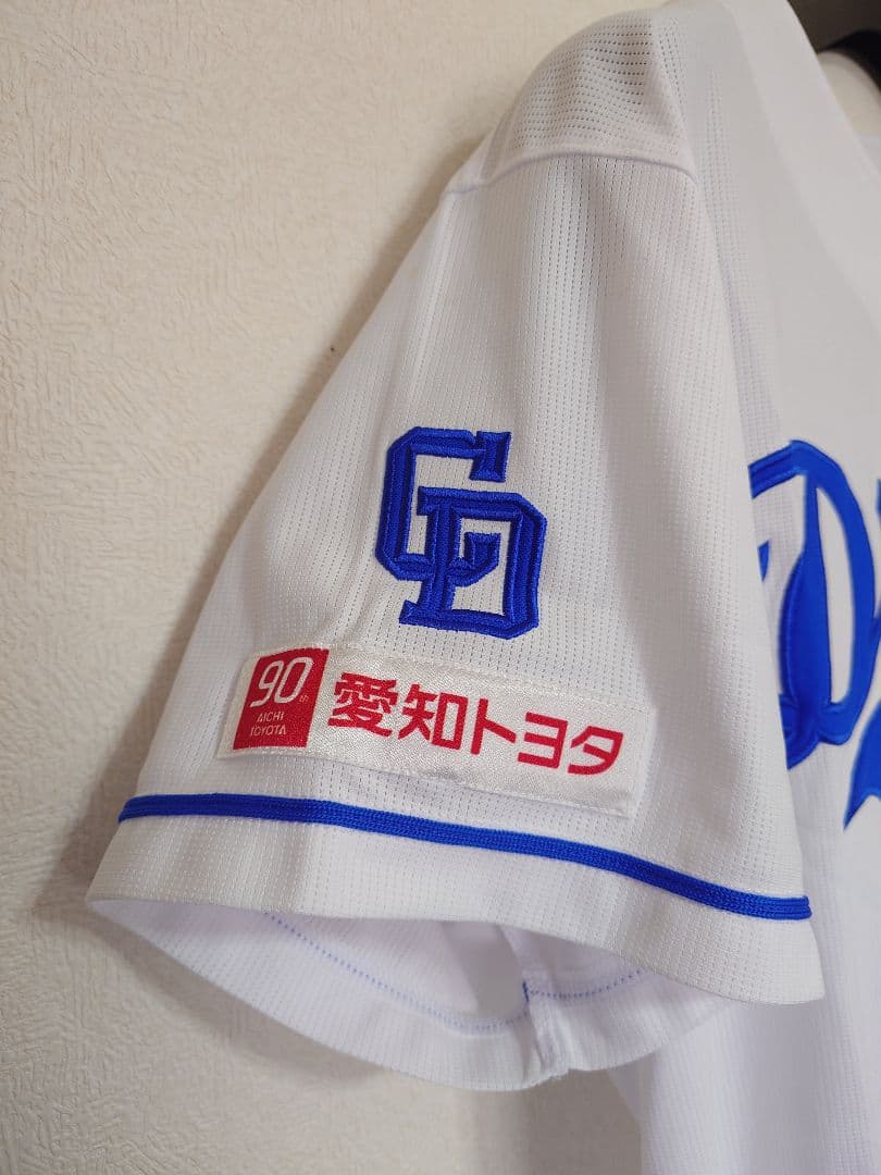 F*u様 中日ドラゴンズ 福永裕基 ホーム ユニフォーム O プロ野球 ホワイト