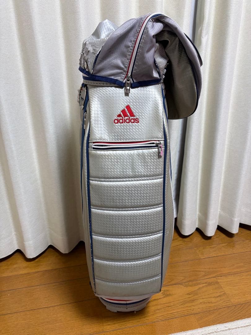adidas ゴルフバッグ シルバー　アディダス　キャディバッグ