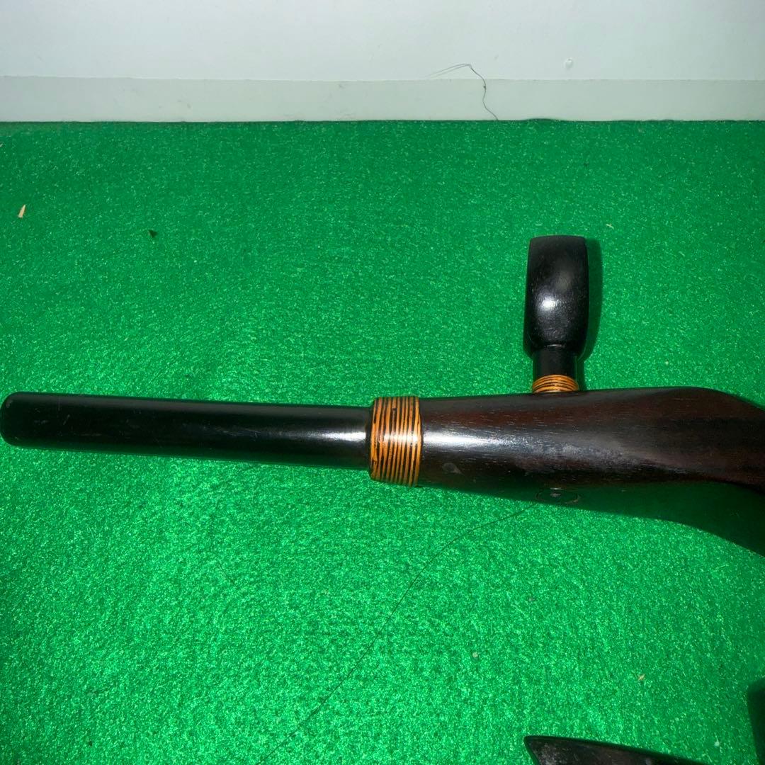 最高級黒檀製 ヘラブナ竿 竿受け万力未使用品