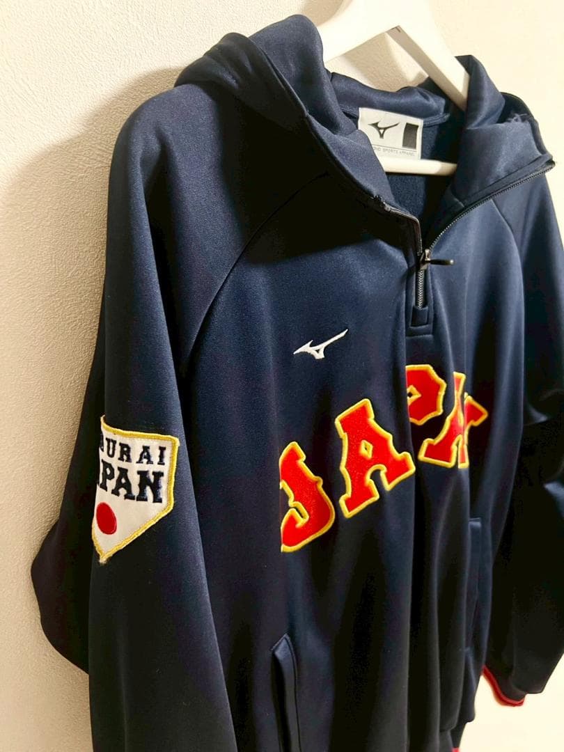 【くぼくぼ】美品 Mizuno ミズノ WBC 侍JAPAN パーカー