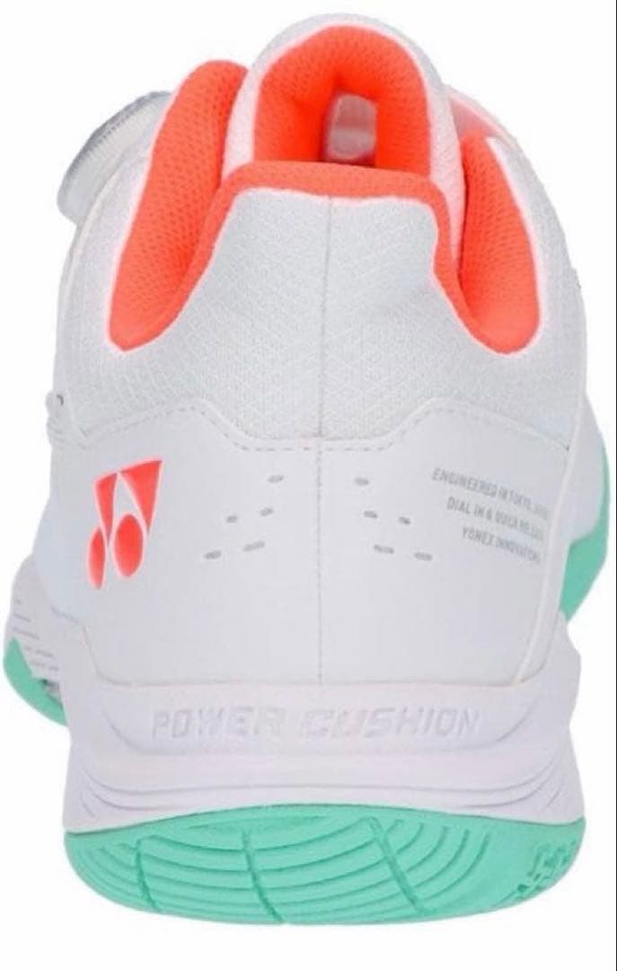 YONEX バドミントンシューズ パワークッション ダイヤル 23cm 白