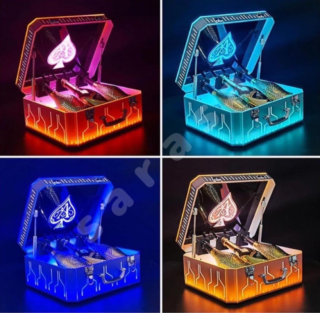 【新品】LED照明付きシャンパン ボトル アルマンド ボックス ケース