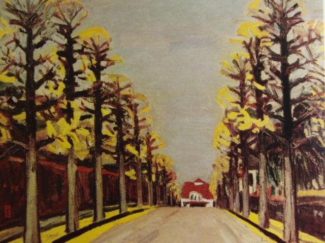 小糸源太郎、【田園調布】、新品高級額 額装付、年代物・希少画集画