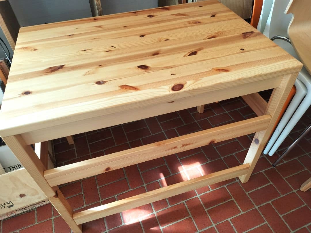 美品 無印良品 MUJI パイン材 デスク 幅86×奥58×高70