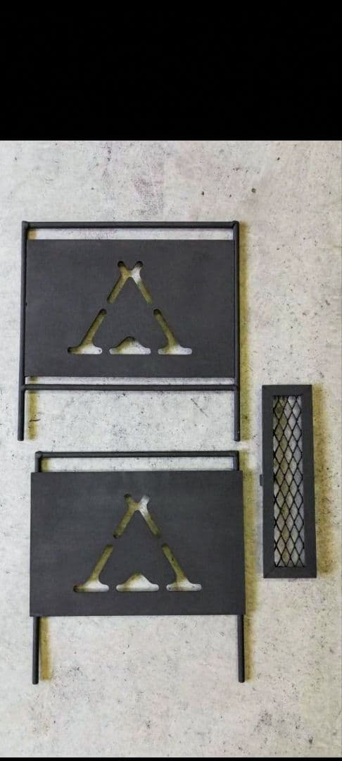V字型 焚き火台 スチール製