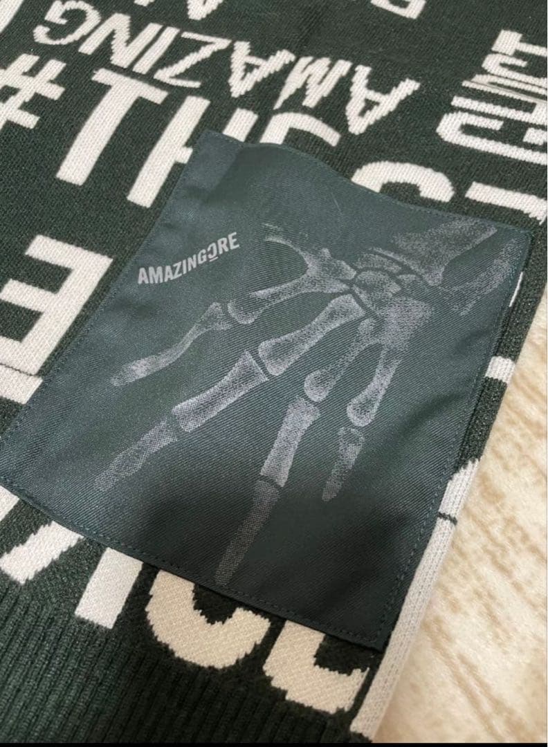 【美品】AMAZINGORE ダークグリーン セーター