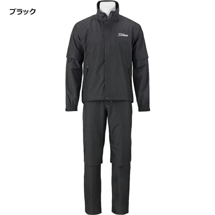 新品 タイトリスト Titleist レインウェア 上下セット Mサイズ BK