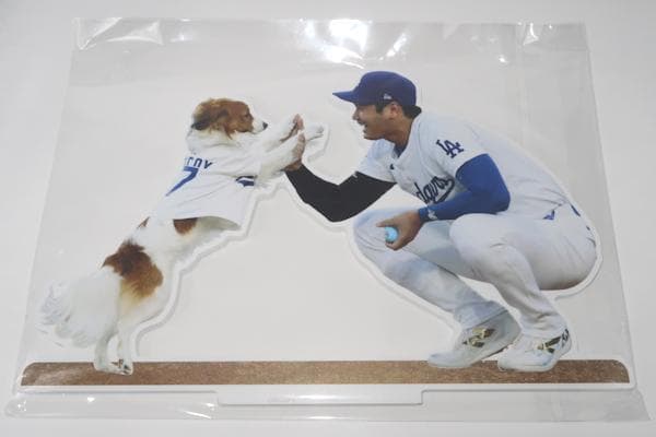 大谷翔平＆デコピン Decoy スチレンスタンド デコピン始球式 MLB正規品
