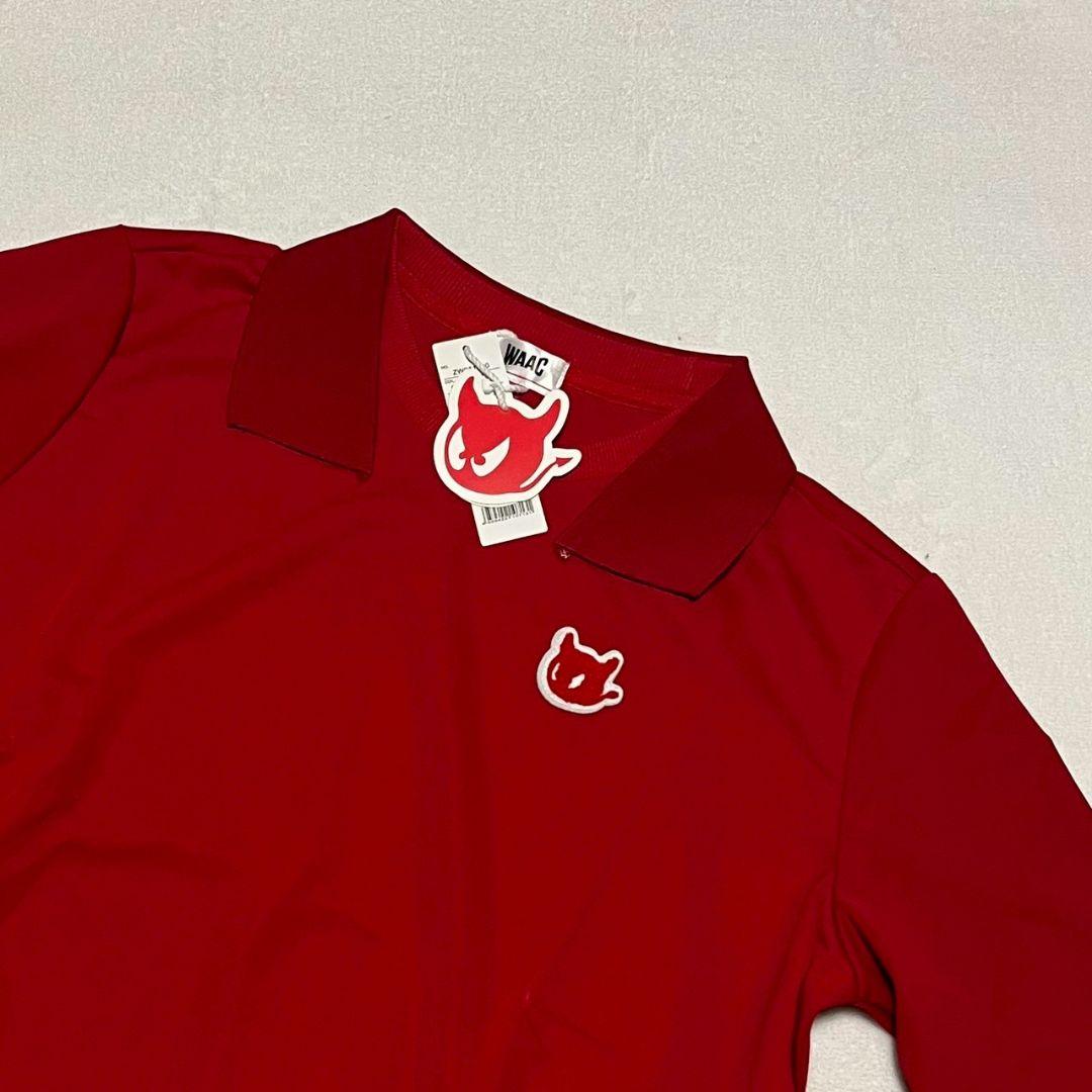 新品　WAAC　ワック　ゴルフ　トップス　レッド　M　 レディース