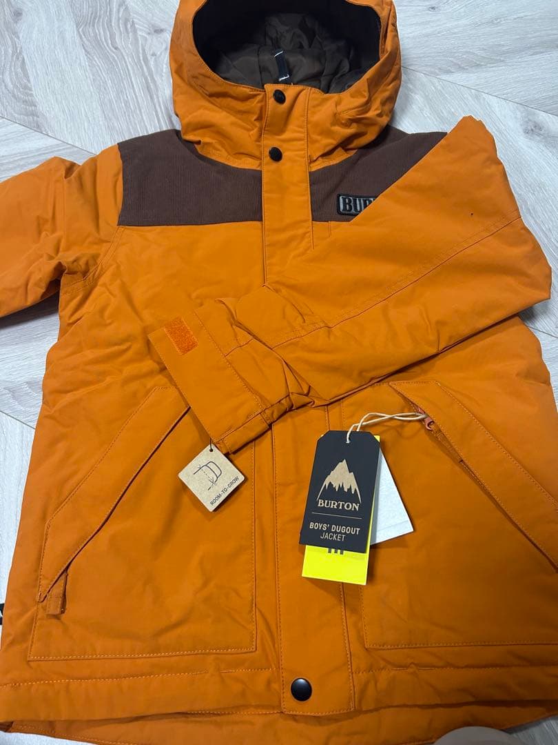 BURTON バートン子供用 フード付きジャケット Sサイズ オレンジ