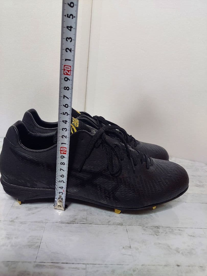 【新品未使用】asics アシックス スパイク 28.5cm ブラック 収納袋付